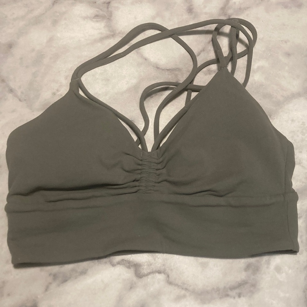 Lululemon athletica Strappy Olive Green Bralette